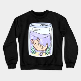 Axolotl in a can Crewneck Sweatshirt